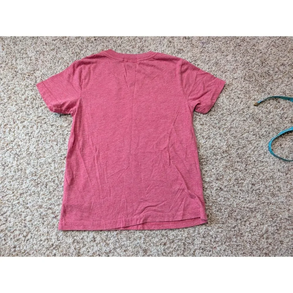 Polo Ralph Lauren Pocket T Shirt Kids Size Small Red Heathered Crewneck Tee